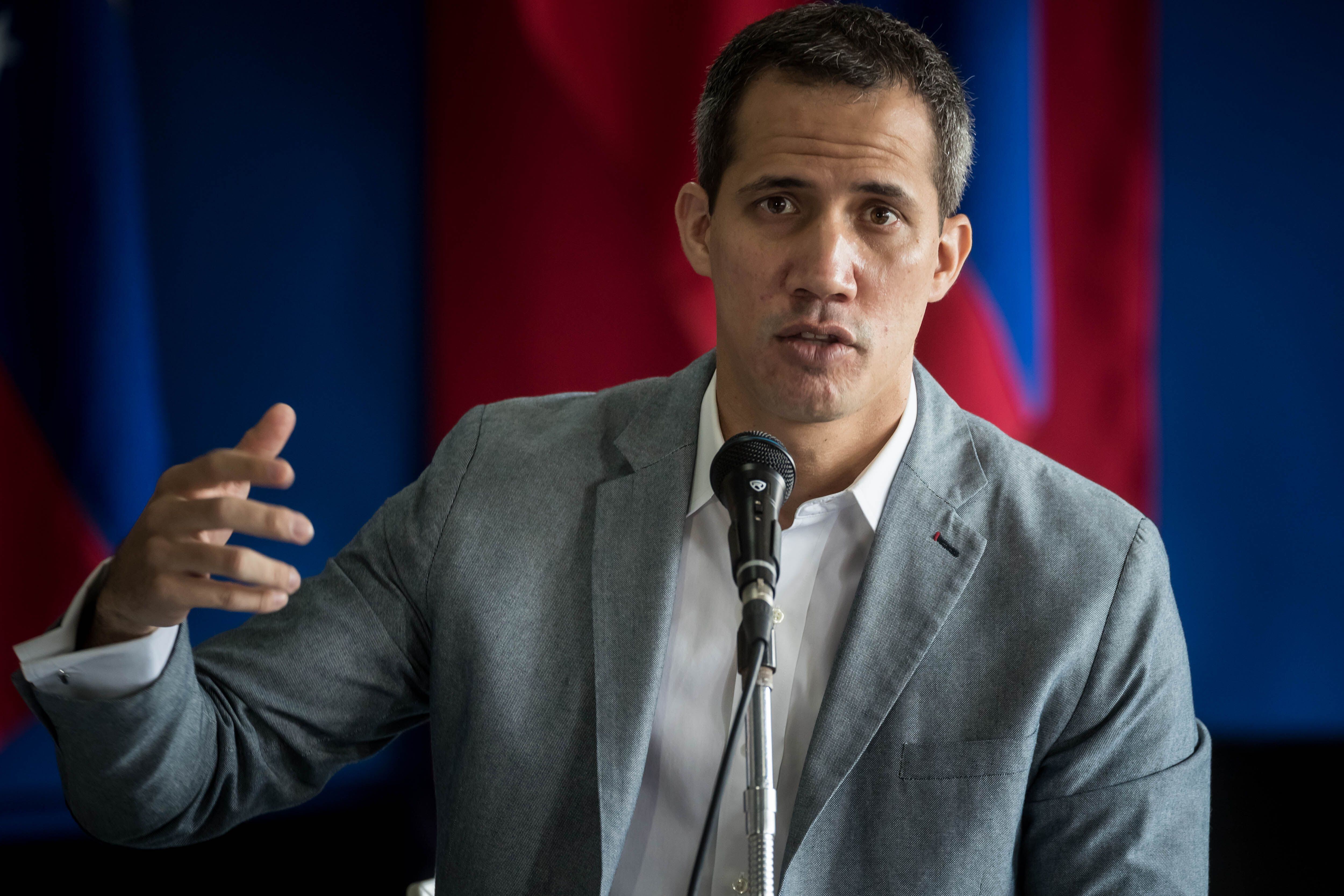 El opositor venezolano Juan Guaidó (EFE/ Miguel Gutiérrez)