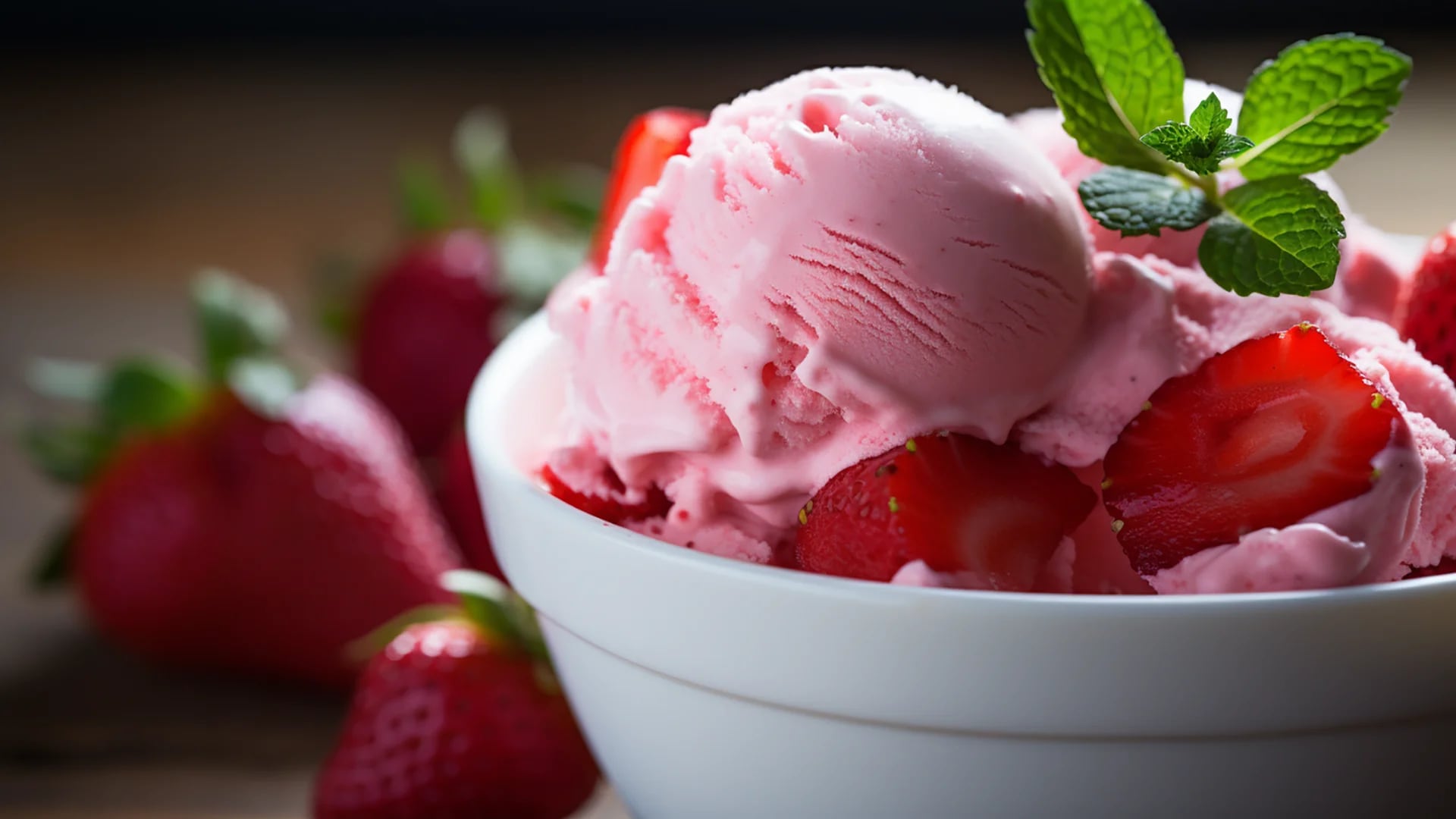 Dulzura de frutilla y suavidad de vainilla: un helado que es puro placer refrescante (Imagen ilustrativa Infobae)