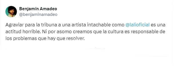 Artistas apoyan a Lali Espósito