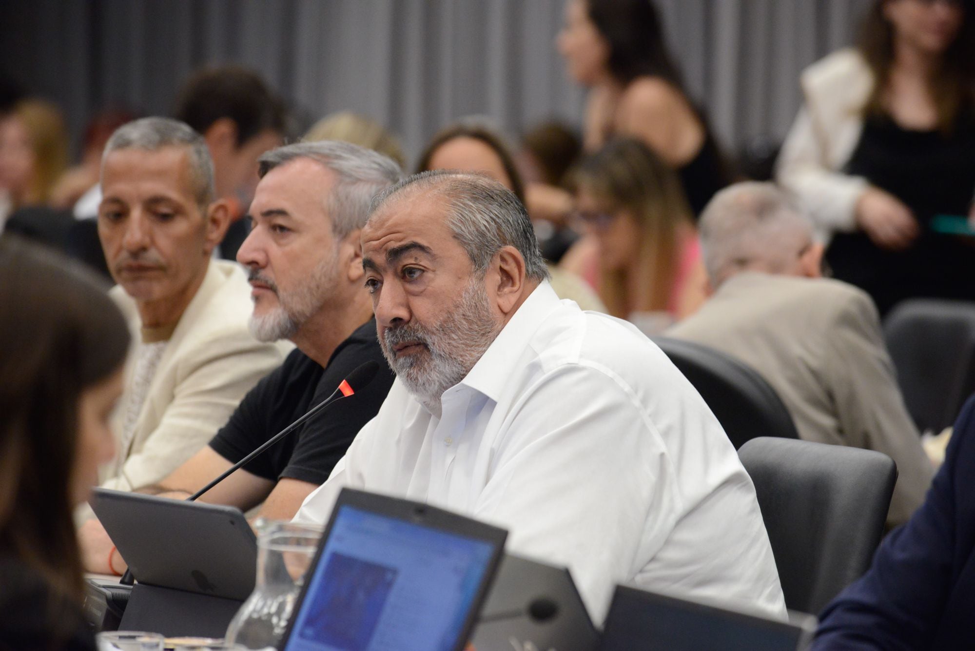 Héctor Daer, secretario general de la CGT, rechazó la Ley Ómnibus durante su debate en el Congreso (EFE/Congreso de la Nación) 