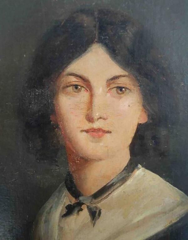Emily Brontë fue retratada por su hermano Branwell