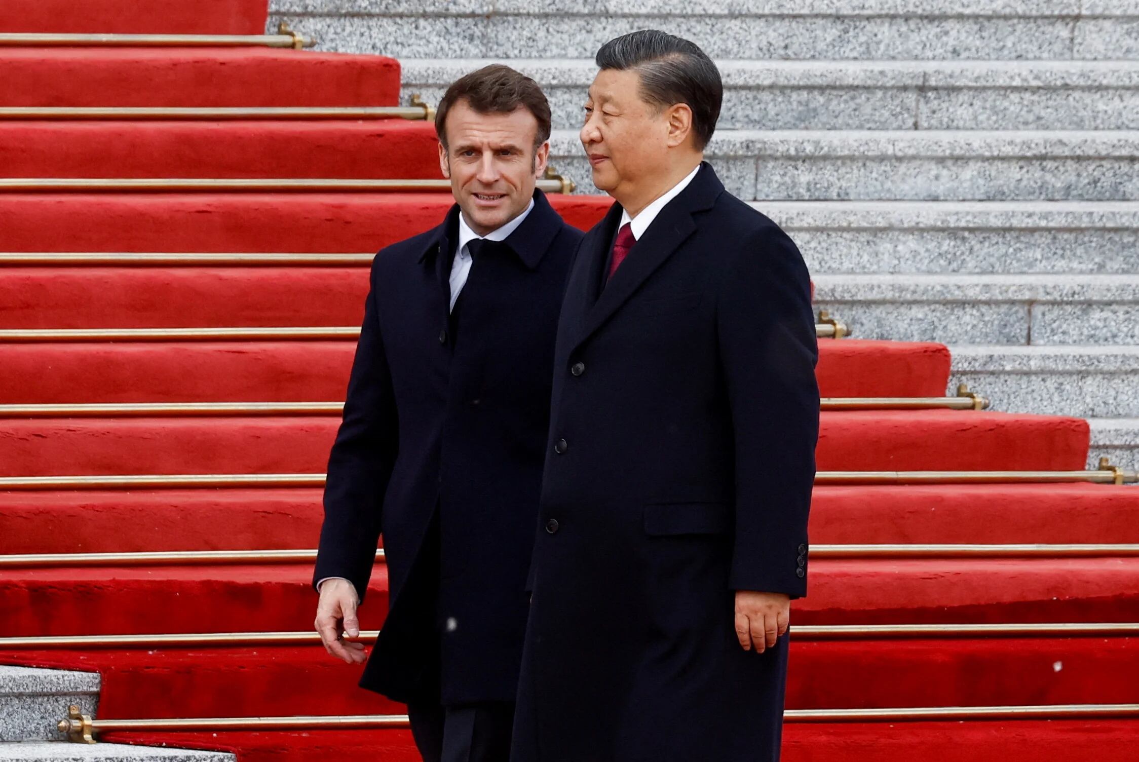 FILE PHOTO: French President Macron on state visit in China