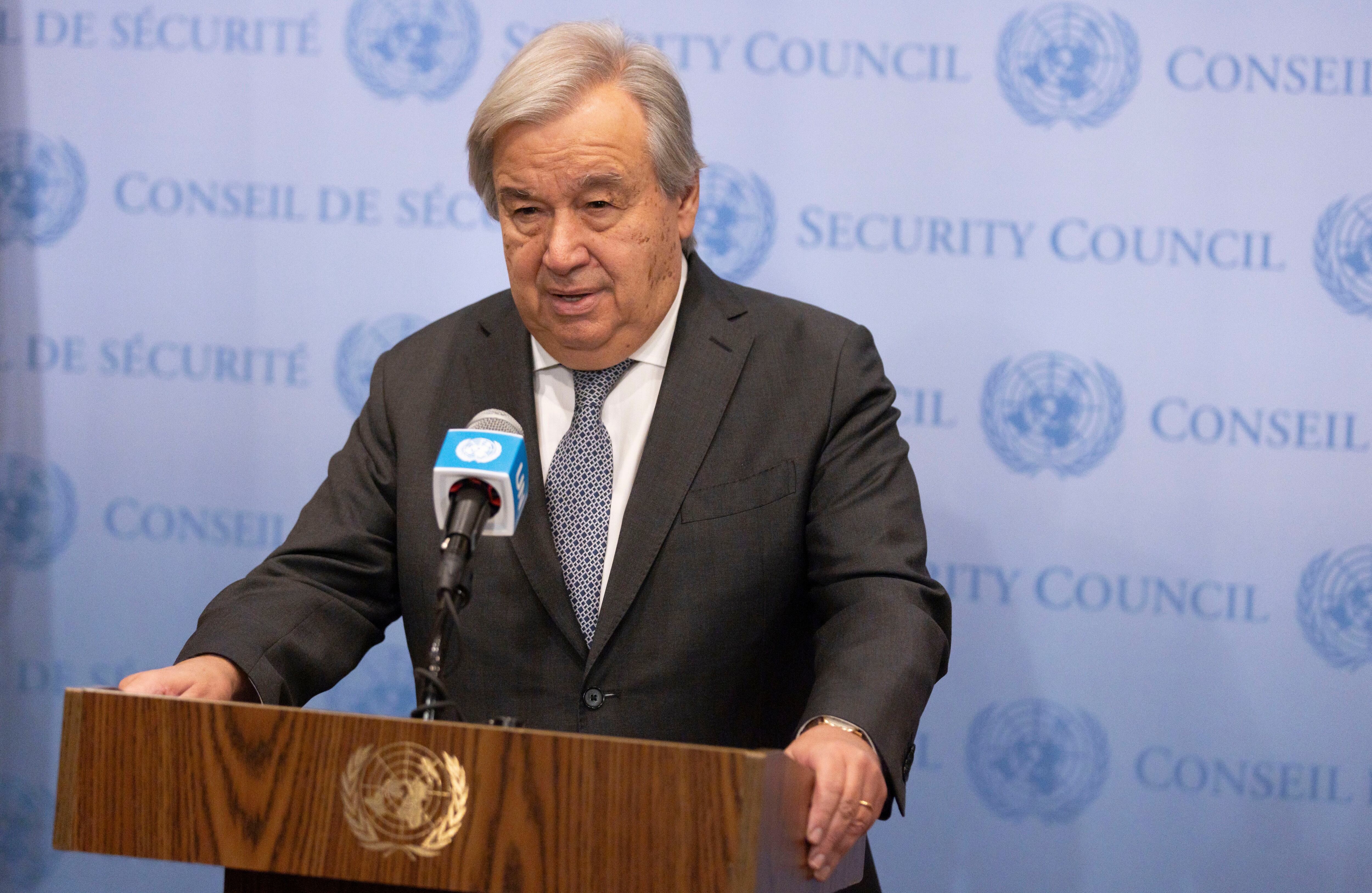 El secretario general de Naciones Unidas, António Guterres, en una fotografía de archivo. EFE/EPA/JUSTIN LANE

