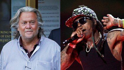 Steve Bannon y Lil Wayne, dos de los destacados en la lista final de Trump
