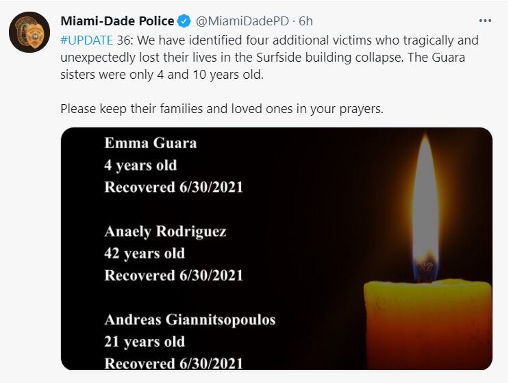 Tweet Miami Dade police