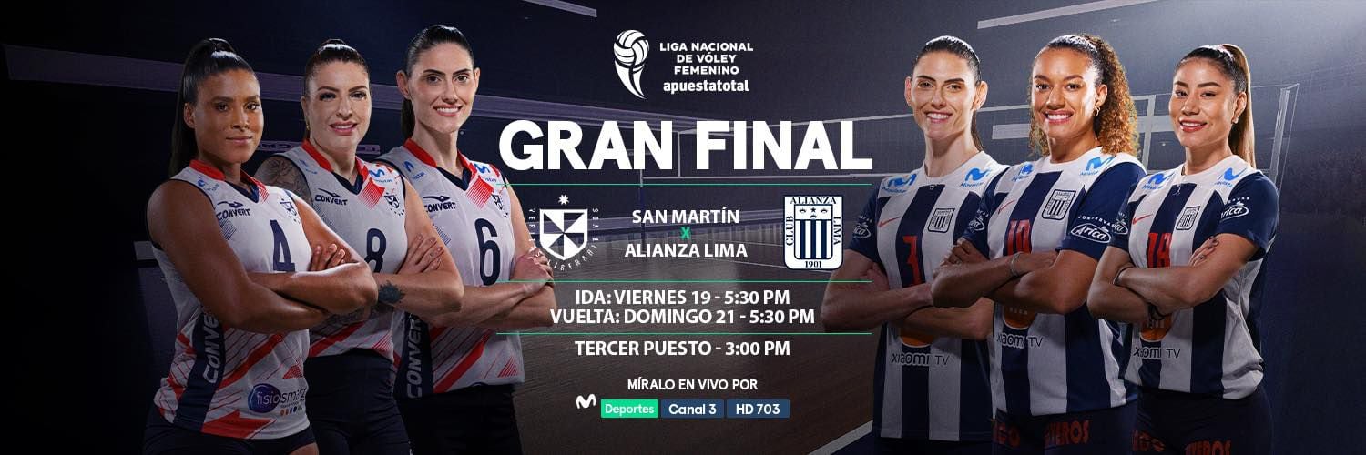 Alianza Lima se medirá ante San Martín por la final de la LNSV - Créditos: Movistar Deportes