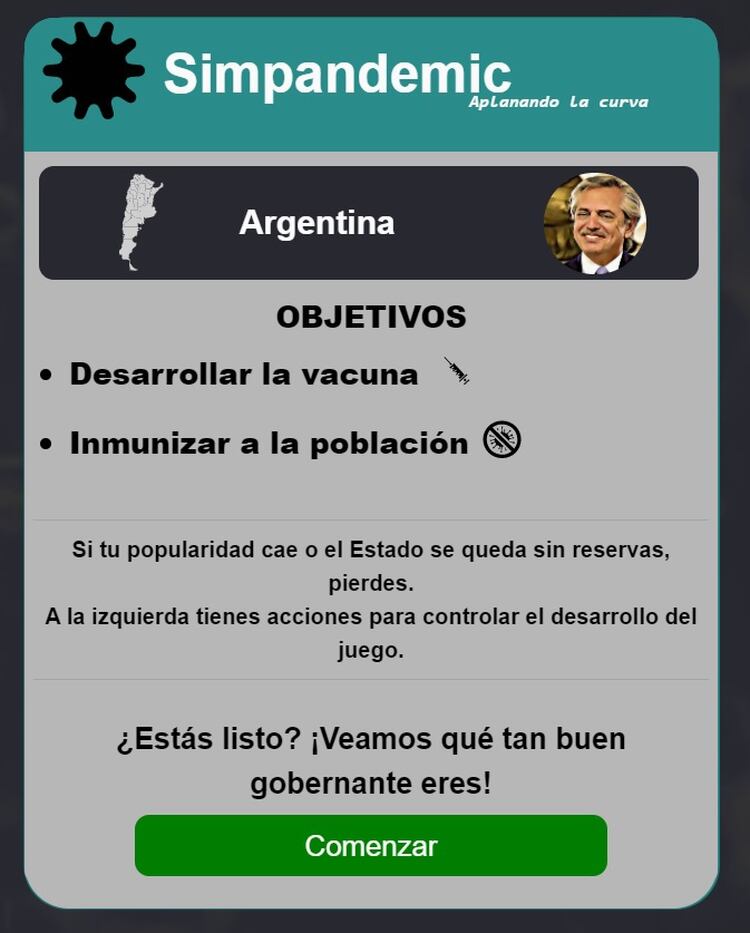 [SIMPANDEMIC] El novedoso videojuego argentino para ponerse en la piel de mandatarios mundiales y combatir al coronavirus