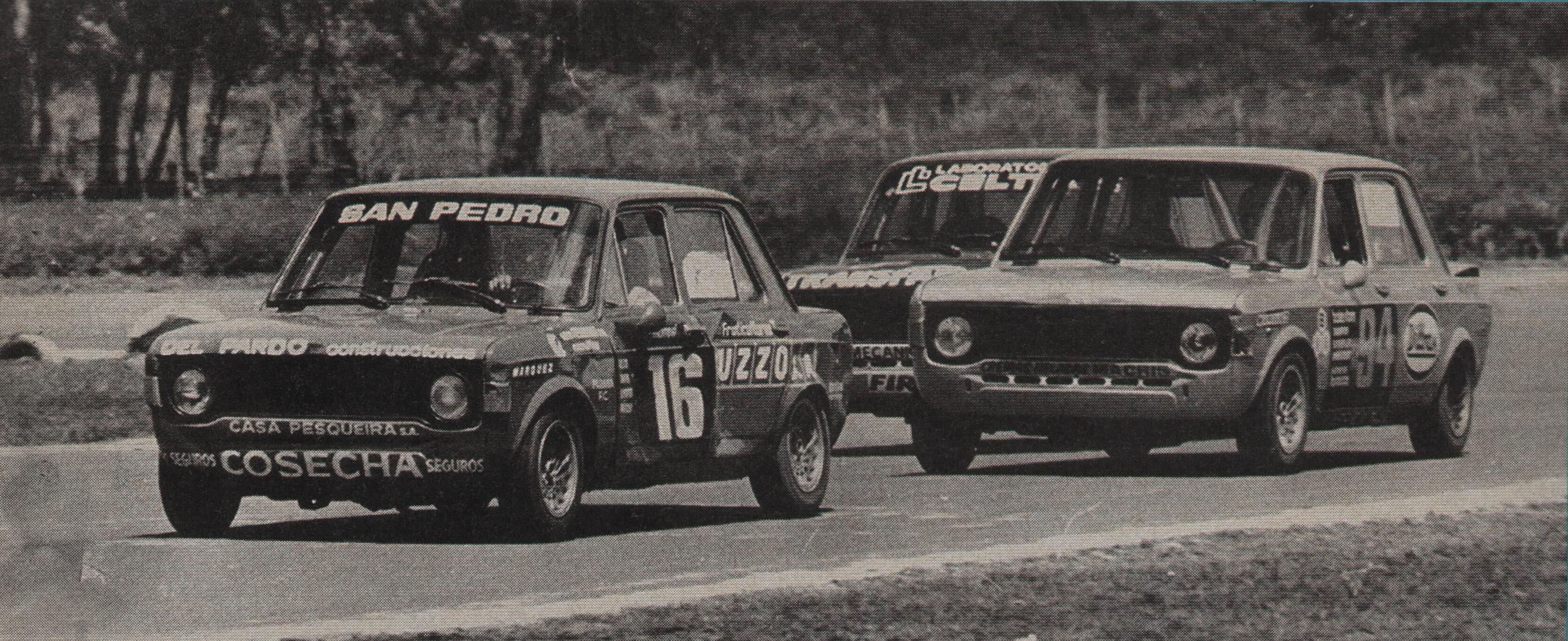 Morresi con el Fiat IAVA en sus inicios en el Turismo Nacional. Fue campeón en 1978 (archivo CORSA)
