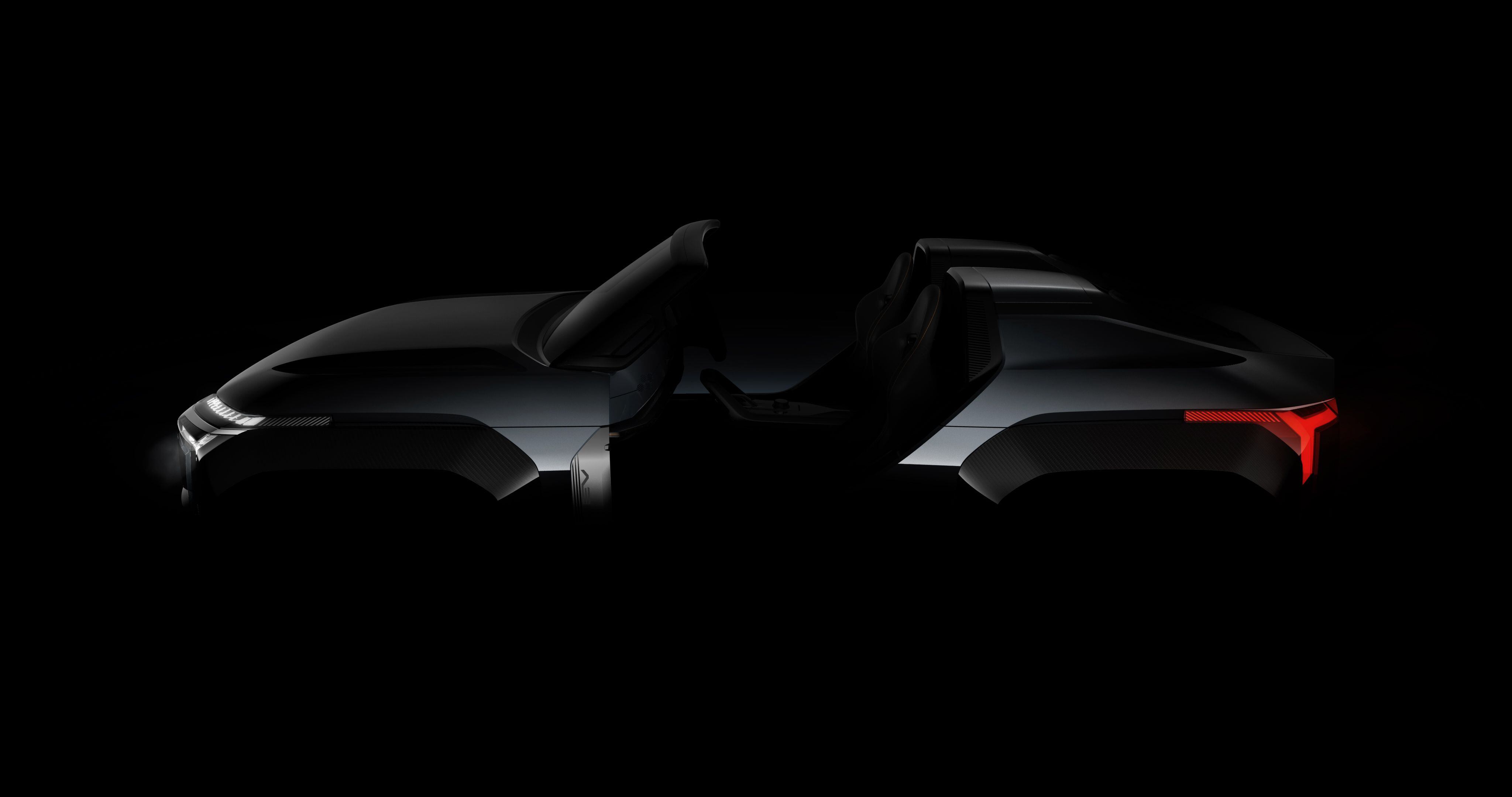 Del Mitsubishi MI-Tech se conoció un teaser con la silueta del modelo de perfil (Prensa Mistubishi)