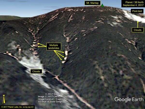Las seis pruebas nucleares de Corea del Norte se realizaron en la misma montaña (38 North)