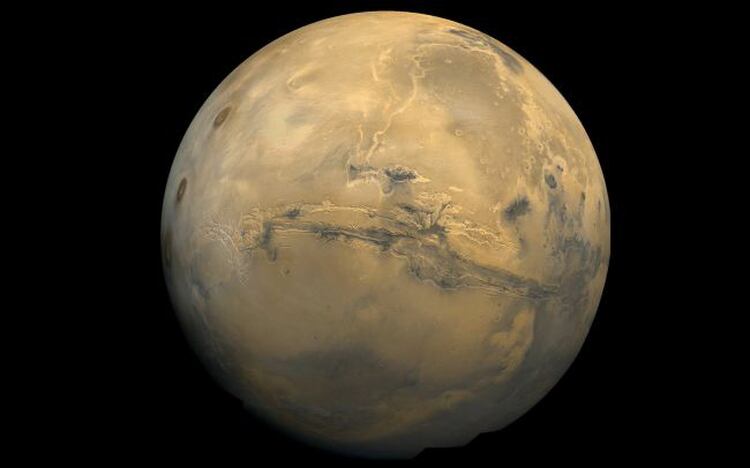 Valles Marineris es el cañón más grande de todo el Sistema Solar (NASA)