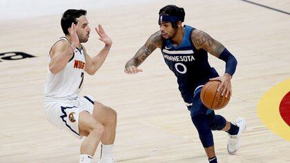 El número 7 de Denver tuvo sus mejores actuaciones ante los Timberwolves (AFP)