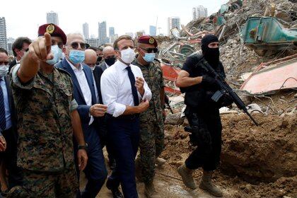 Macron visitó Beirut el 6 de agosto