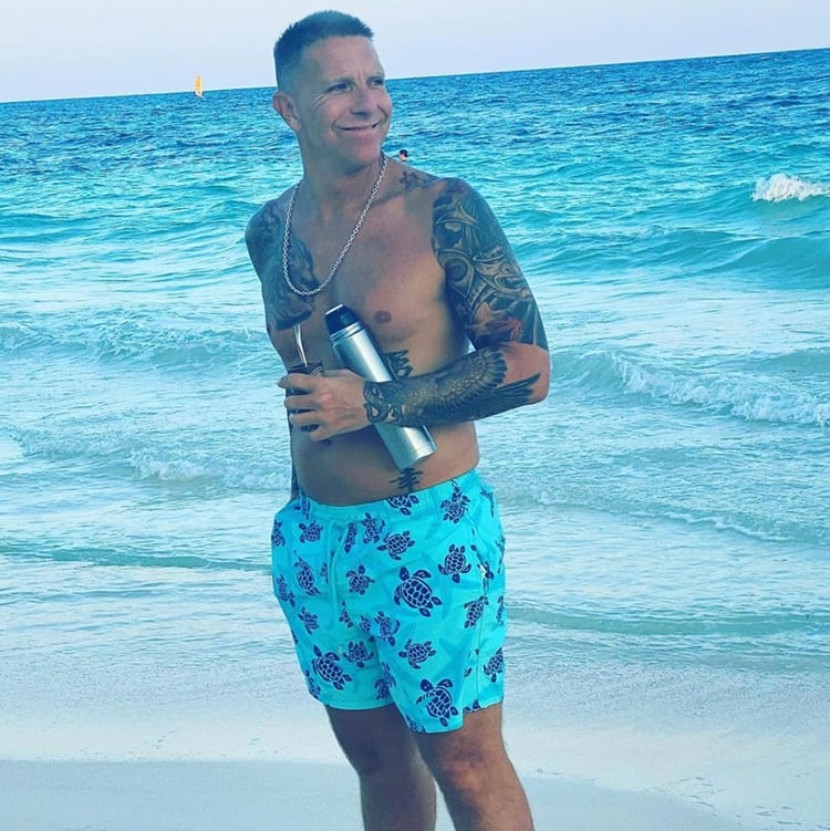 La pareja también disfrutó de las playas de Cancún (Instagram) 