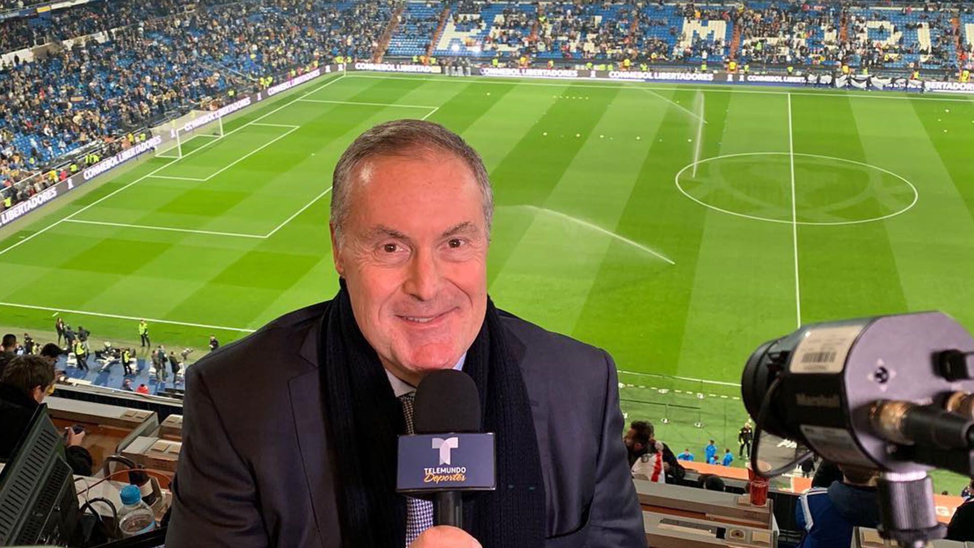 Andres Cantor en el Bernabeu