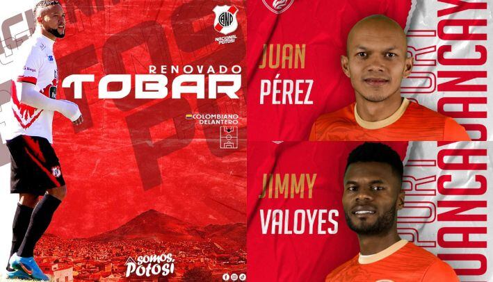 Nacional Potosí y Sport Huancayo serán los clubes con futbolistas colombianos en la primera ronda de la Copa Libertadores