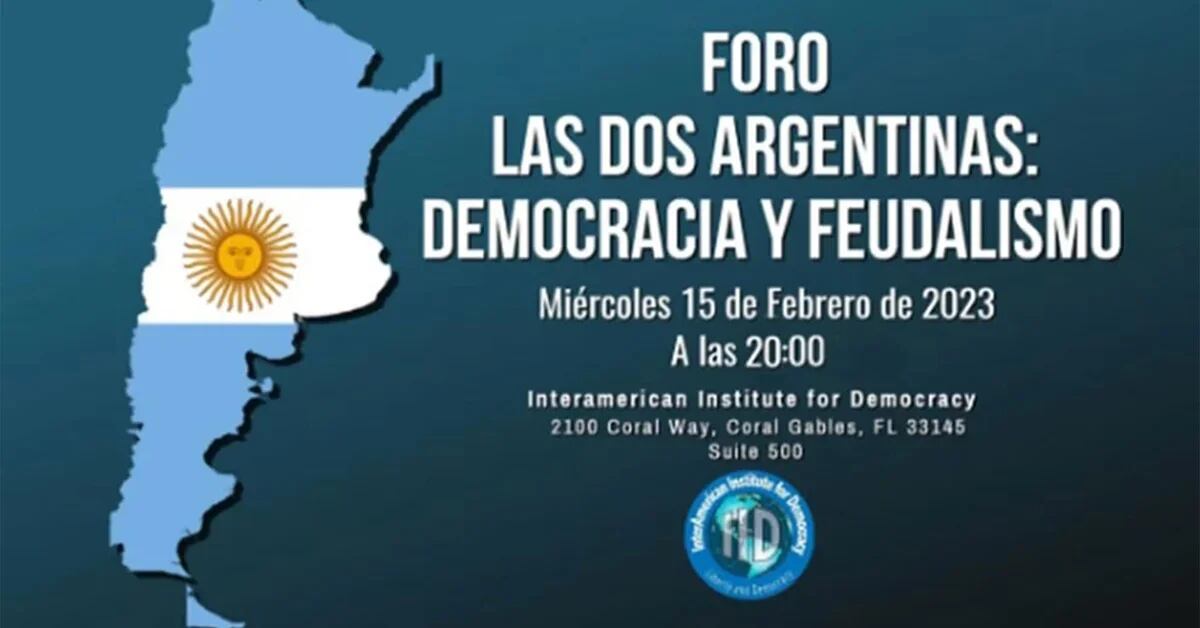 A meeting to understand the two Argentinas: democracy and feudalism