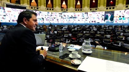 El presidente de la Cámara de Diputados, Sergio Massa, convocó a todos los bloques a una sesión especial el próximo martes para tratar dos proyectos sobre el turismo y la pesca (Télam)