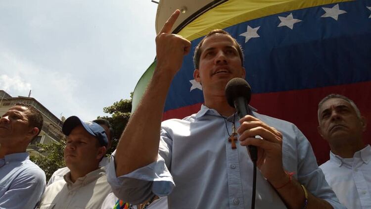 Juan Guaidó en Caracas