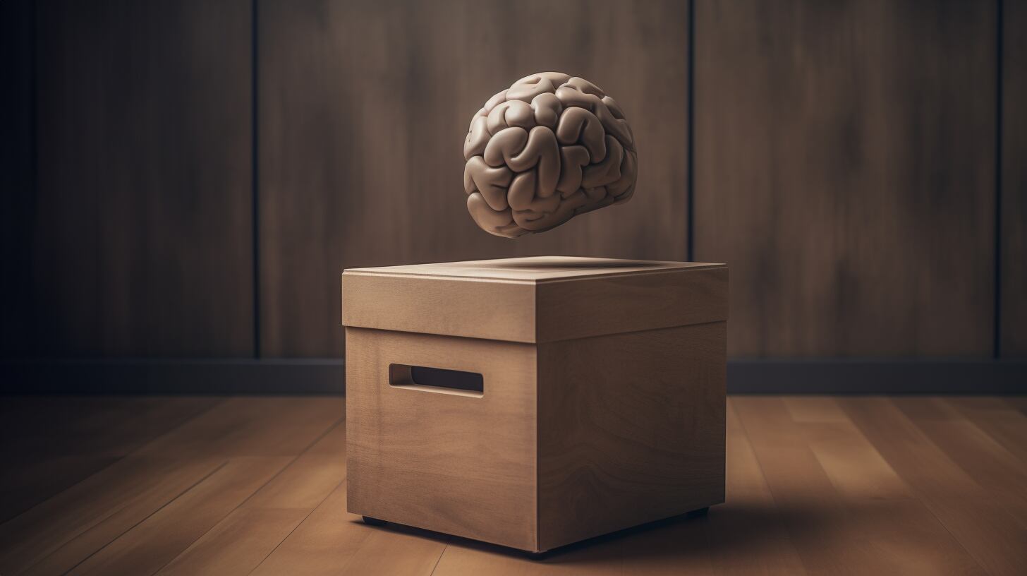 Cerebro sobre urna de votación en la sala de un psicólogo o psiquiatra (Imagen Ilustrativa Infobae)
