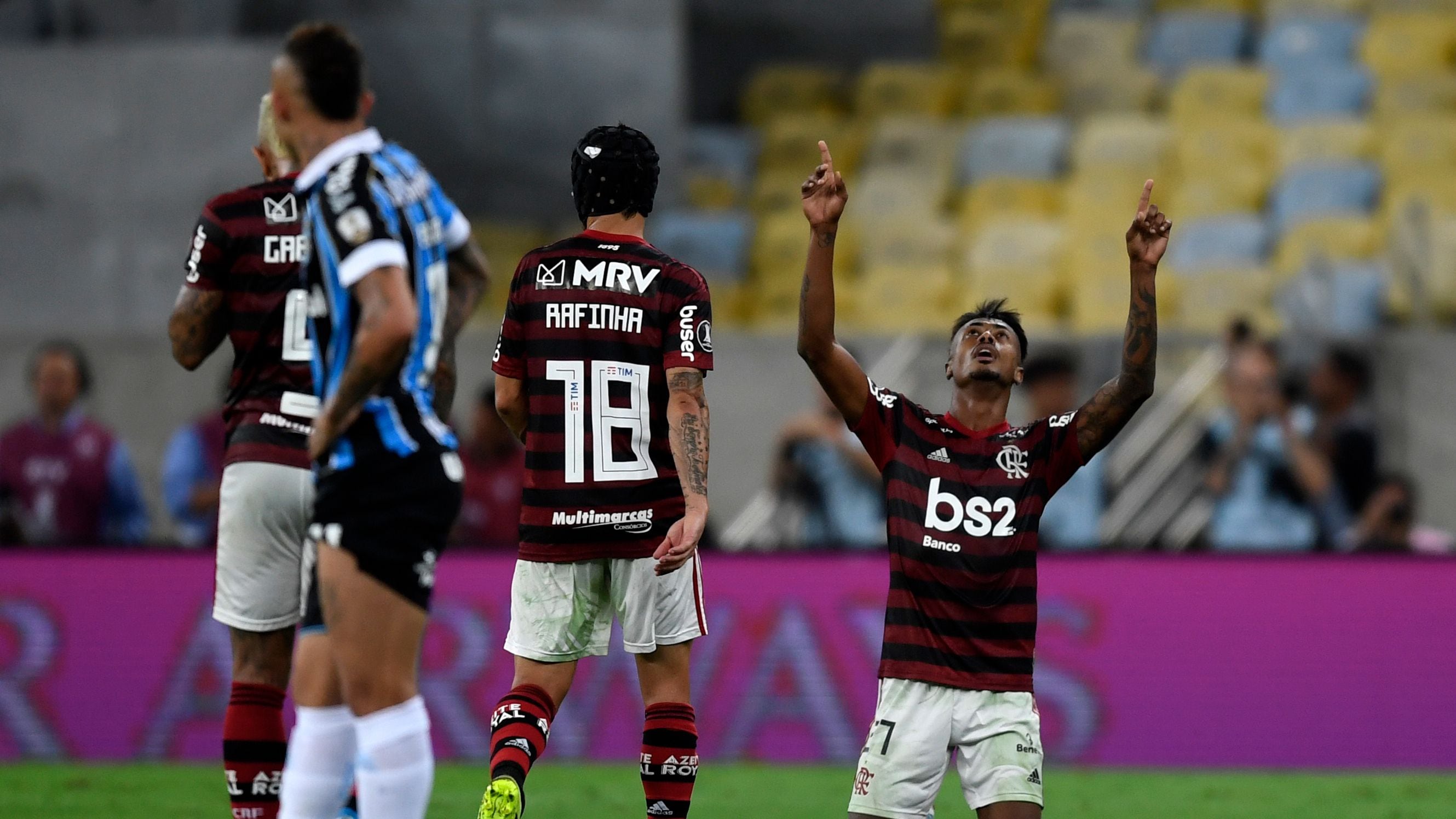 Flamengo accedió a la final de la Copa Libertadores tras superar por 6-1 en el global a Gremio por las semifinales (Photo by MAURO PIMENTEL / AFP)