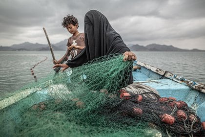 Pescadores pobres en Yemen (Foto: Pablo Tosco)