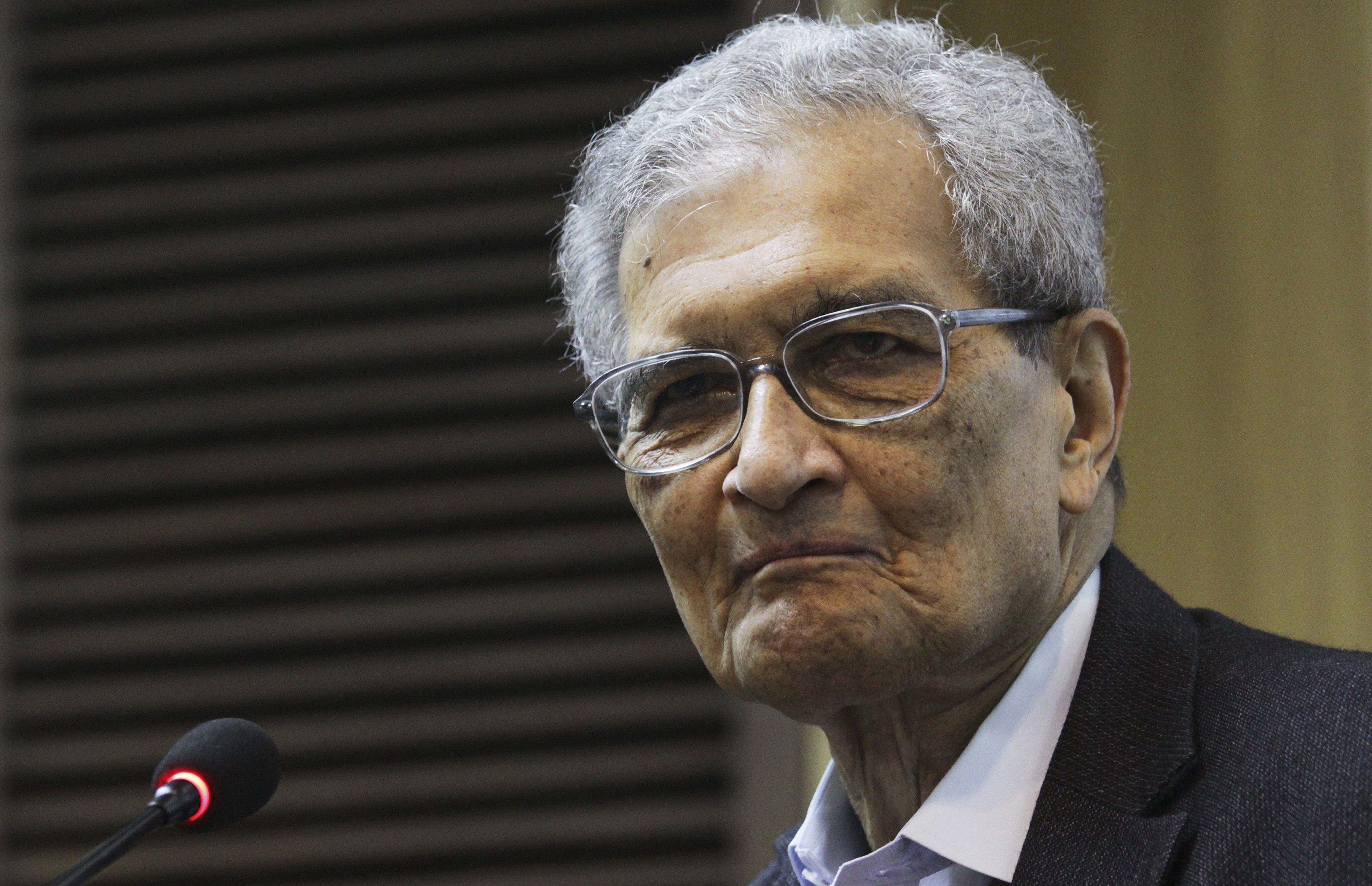 El premio Nobel de Economía Amartya Sen. EFE/Anindito Mukherjee/Archivo

