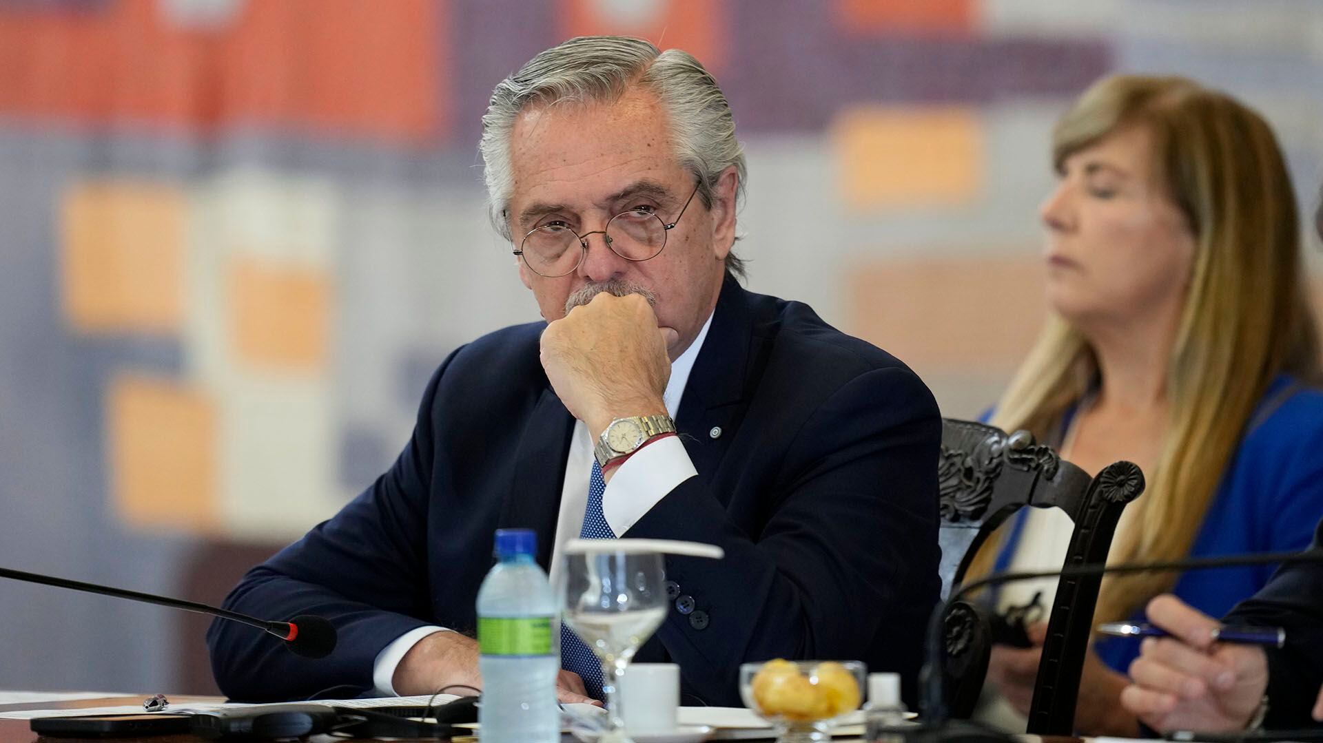 Alberto Fernández participó de la cumbre de presidentes de la región  (AP Photo/Andre Penner)