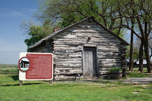 Una rÃ©plica de la casa de la familia Ingalls en Kansas