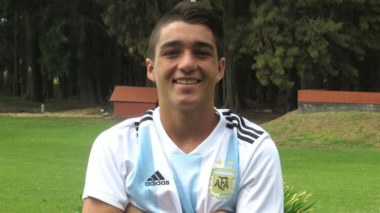 Matías Palacios, un de las joyas de la selección Sub 17 (Crédito: AFA)