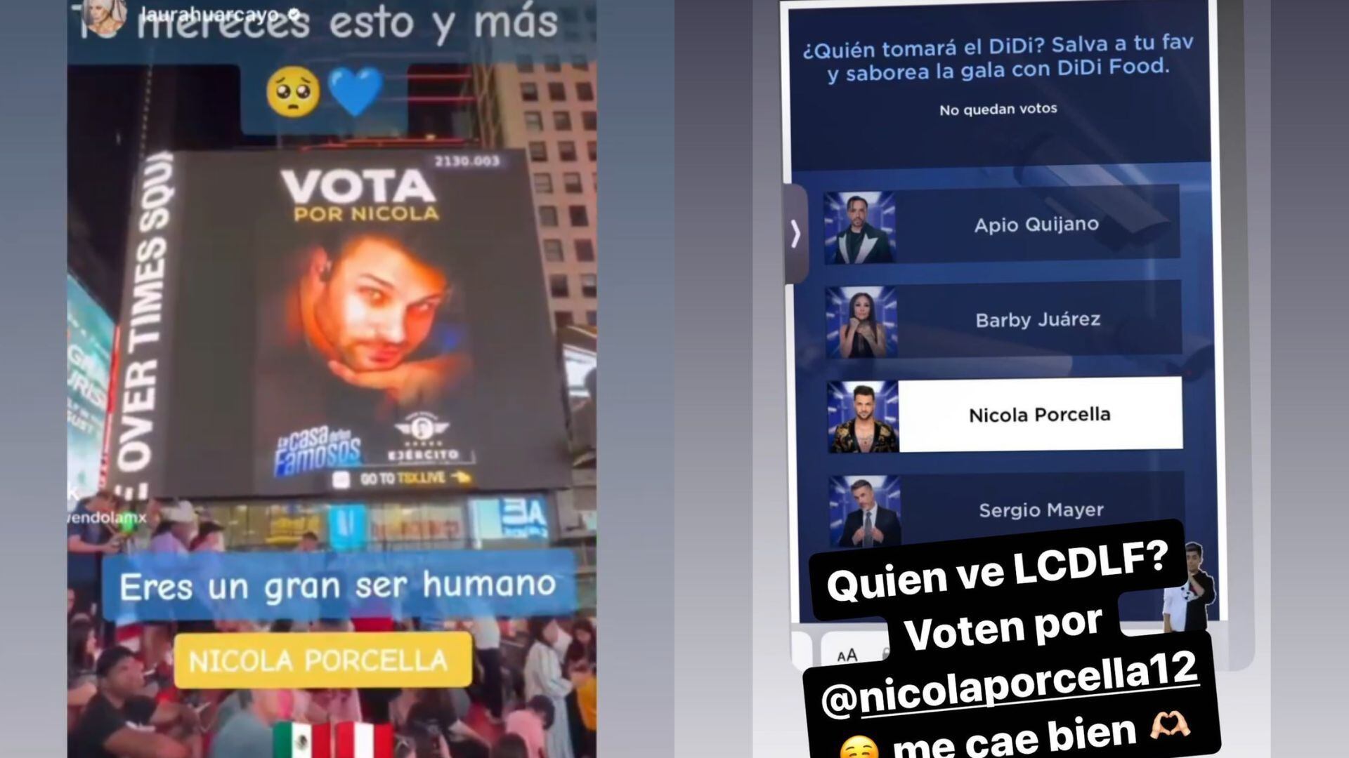 Fans de Nicola Porcella en México hacen campaña para que voten por peruano y no salga del reality. Instagram