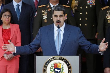 El presidente de Venezuela, Nicolas Maduro, en una conferencia de prensa en el Palacio de Miraflores, en Caracas (REUTERS/Manaure Quintero)