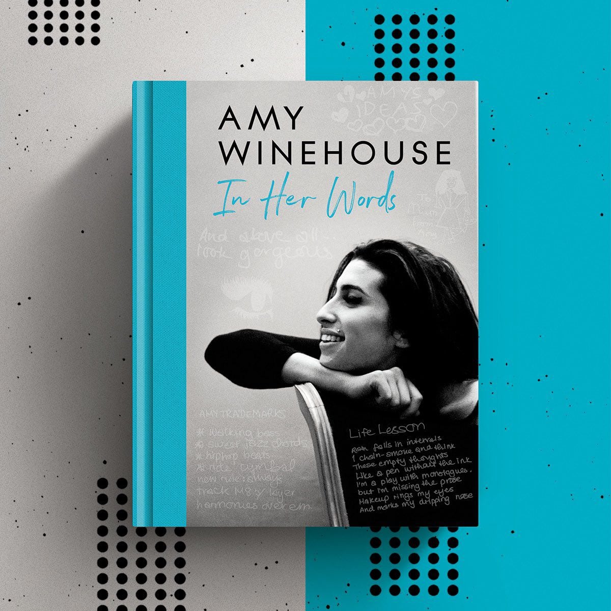 "In Her Words" llegará a las librerías británicas el 31 de agosto de este año. Contará con 288 páginas a color llenas de letras y escritos que Amy Winehouse escribió en vida. (Twitter/ @amywinehouse)