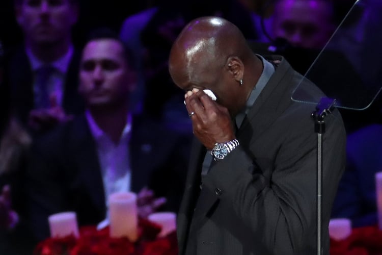 El llanto de Jordan en el momento de su discurso (REUTERS/Lucy Nicholson)