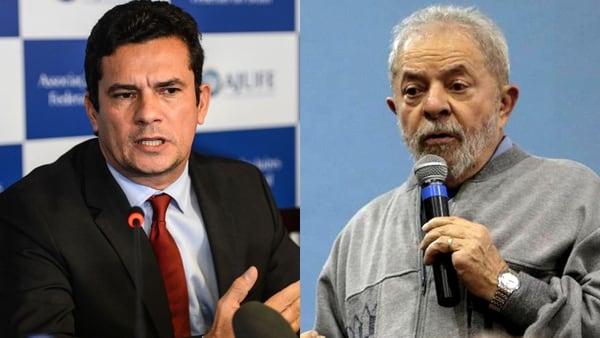 Sergio Moro, el juez que investiga la corrupciÃ³n en Brasil, y el ex presidente Lula da Silva