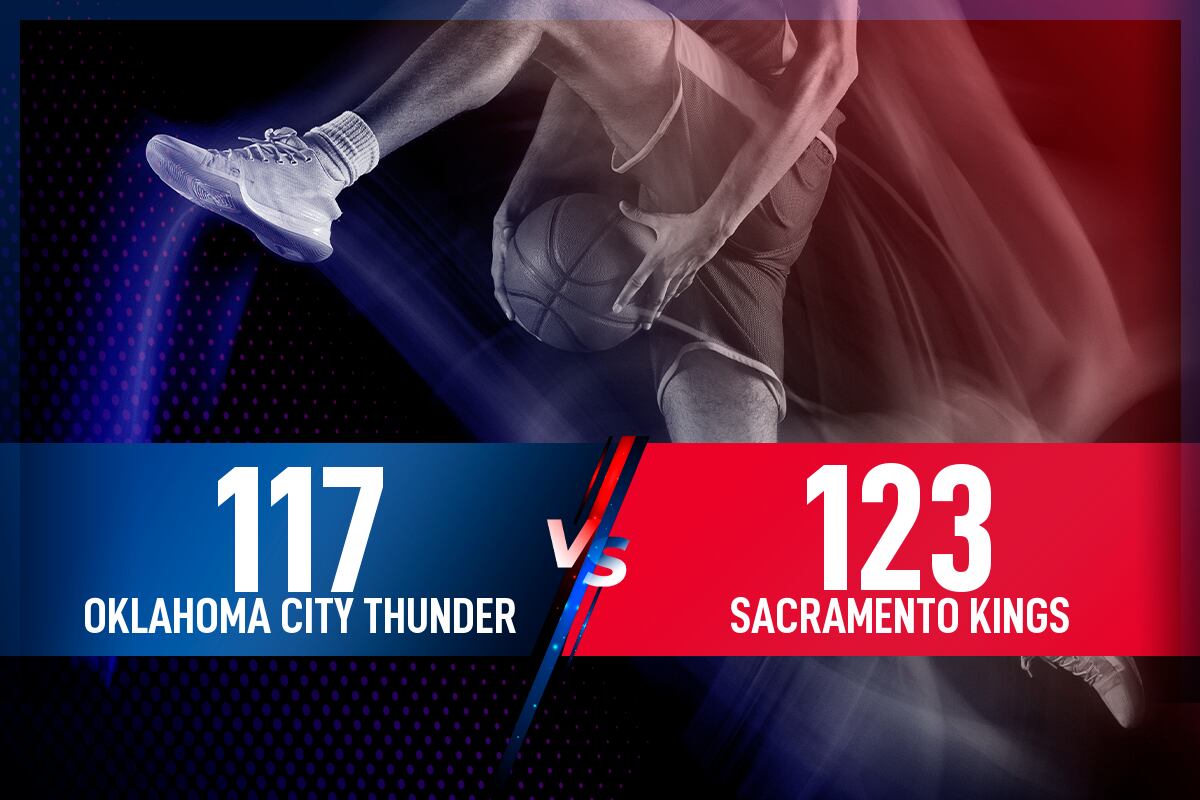Oklahoma City Thunder - Sacramento Kings: Resultado, resumen y estadísticas en directo del partido de la NBA