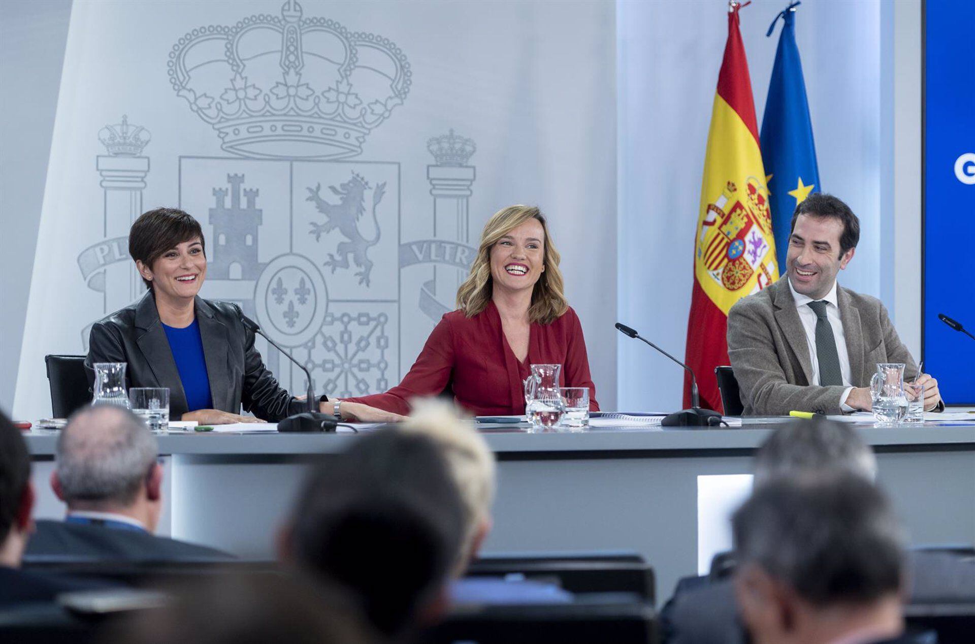 La ministra de Vivienda y Agenda Urbana, Isabel Rodríguez, en una rueda de prensa posterior a la reunión del Consejo de Ministros. (Alberto Ortega/Europa Press)