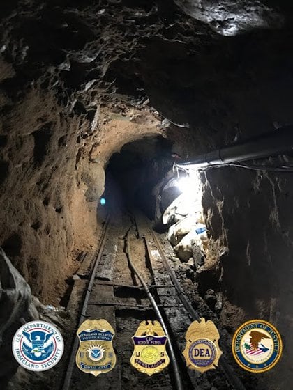 El túnel por donde escapó el Chapo tenía las mismas características que se han encontrado en los narcotúneles de Tijuana (Foto: Cortesía)