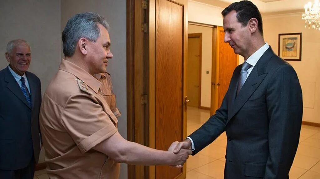 El ministro de Defensa ruso visitó al dictador sirio Bashar al Assad a mediados de junio (Interfax)