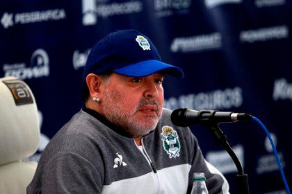 El fallecido ex jugador argentino, Diego Maradona. EFE/ Demian Alday Estévez/Archivo
