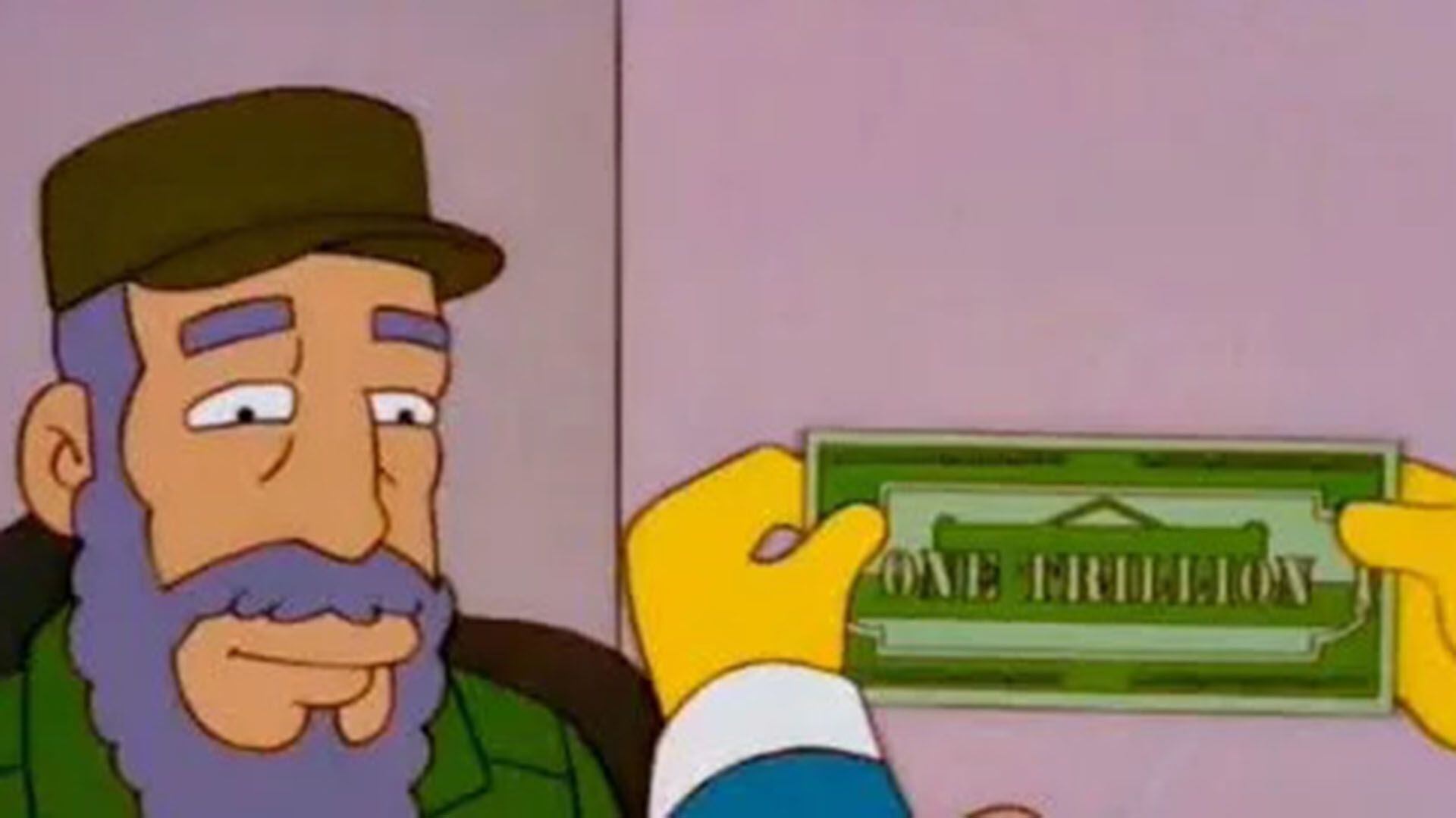 Los Simpsons billete trillón
