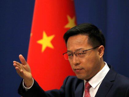 Zhao Lijian, vocero del Ministerio de Relaciones Exteriores de China (REUTERS/Carlos Garcia Rawlins)