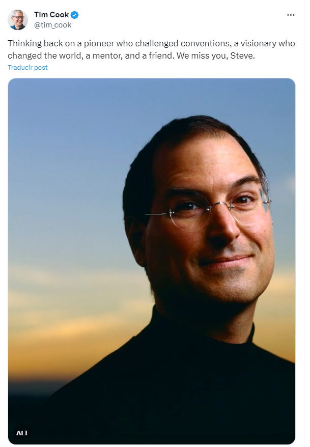 Cook tomó la dirección de Apple cuando Steve Jobs falleció en 2011. (infobae)