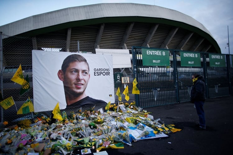 Emiliano Sala ha sido homenajeado por el Nantes FC en su último partido de la liga francesa (Reuters)