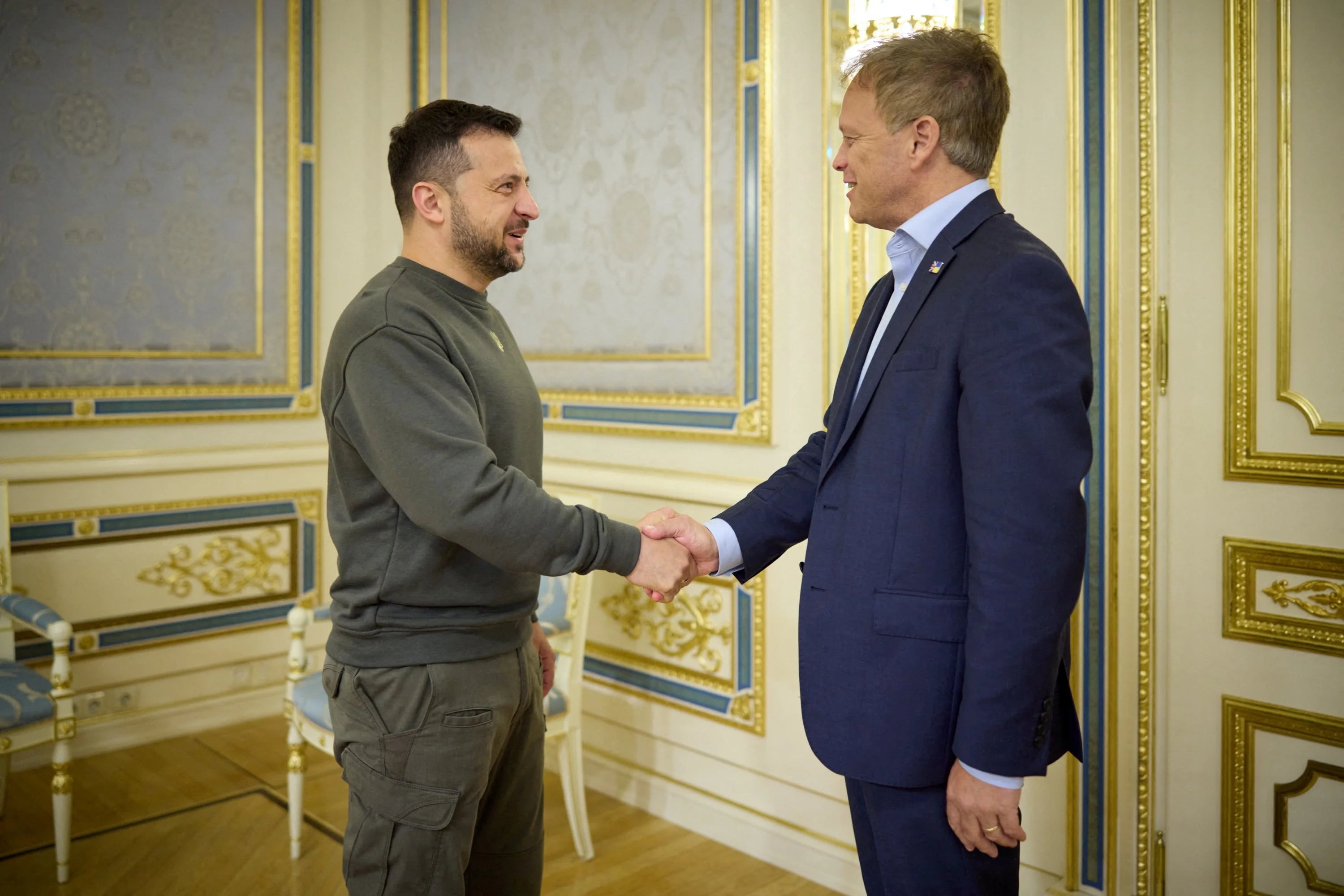 Volodimir Zelensky se reunió en Kiev con el nuevo ministro de Defensa británico