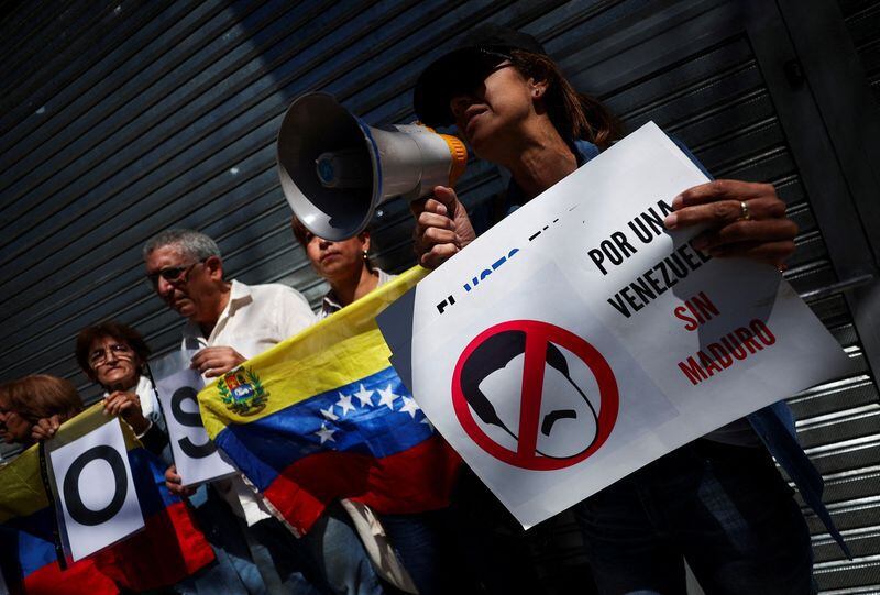Foto de archivo: venezolanos que residen en Argentina protestan contra la dictadura de Maduro