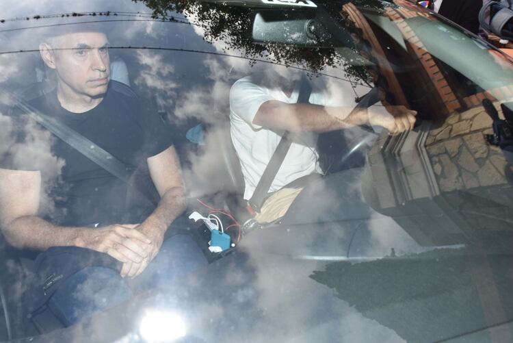 Horacio Rodríguez Larreta llega a la Quinta Presidencial de Olivos donde se analizan medidas de emergencia por el coronavirus. (Foto: Franco Fafasuli)