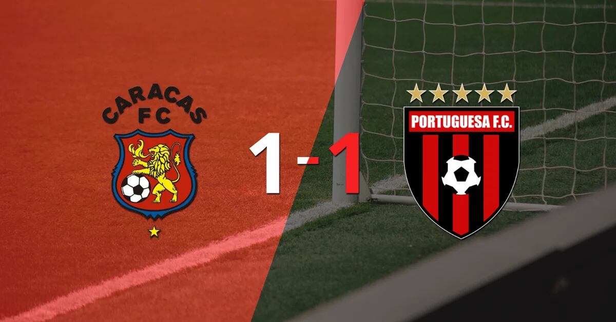 Caracas couldn’t at home against Portuguesa and they drew 1-1