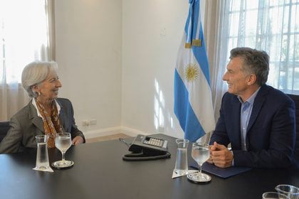 Christine Lagarde y Mauricio Macri