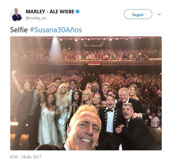 La selfie tomada por Marley
